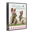 thumbnail image 2 of Easter Blessings Gingham Spring Bunnies Black Framed Giclee Art, 11 x 14, By Elizabeth Tyndall, 2 of 7