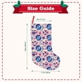 thumbnail image 3 of Lsque blue record rock Skull Pattern 18 Inch Christmas Stockings, Festive Holiday Stocking for Christmas Decorations Holiday Decor, 3 of 8