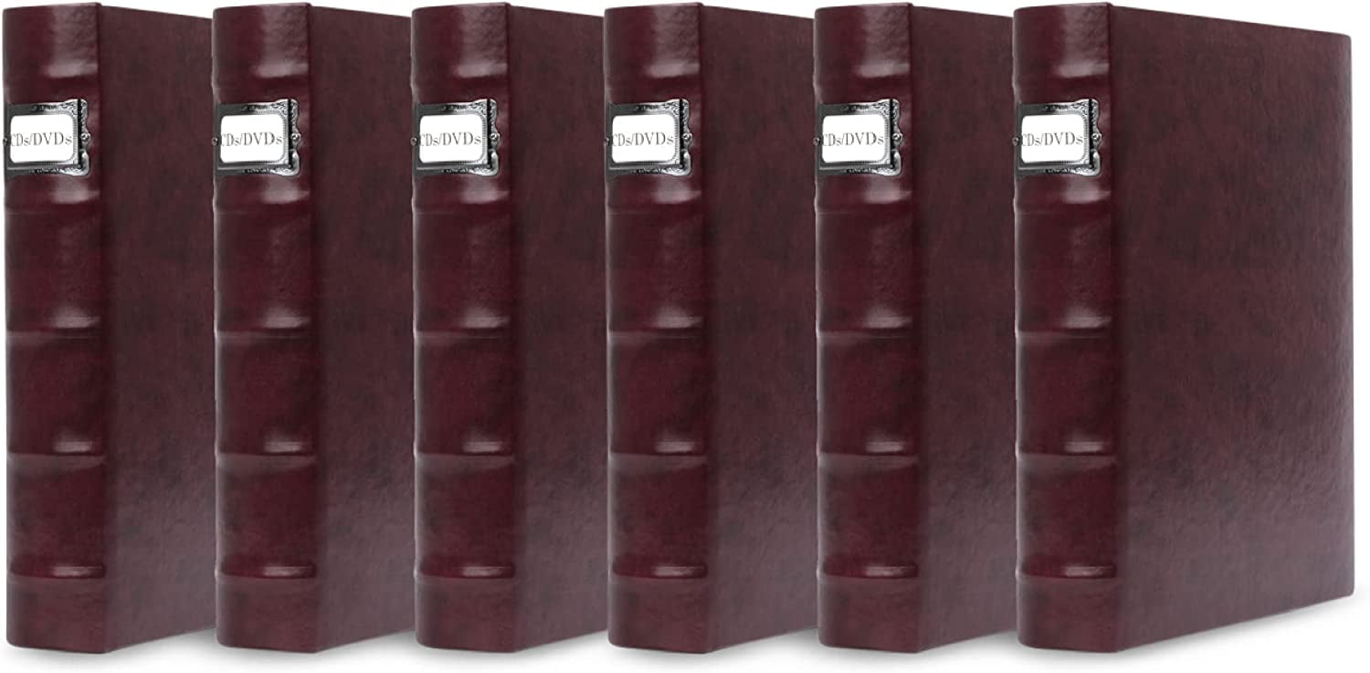 BellagioItalia Corona CD/DVD Storage Binder Set Leather 288Disc
