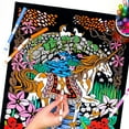 thumbnail image 2 of Unicorn Bridge - Fuzzy Velvet Coloring Poster 16x20 Inches, 2 of 3