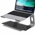 thumbnail image 3 of Aluminum Laptop Stand for Desk Compatible with Mac MacBook Pro Air Apple Notebook,for 10 to 15.6 inch PC Desktop Computer, 3 of 7