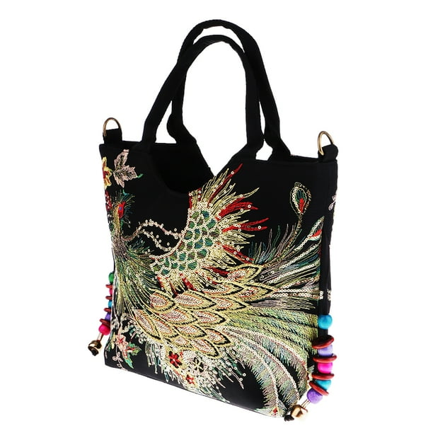 Bolso de Mano con de Patrón para Mujeres tal se describe Sunnimix Bolso bordado de las mujeres