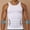 White, variant on Men's Sleeveless Compression Tank Top Crew Neck Tummy Control Body Shaper for Workout 3XL
