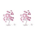 thumbnail image 4 of kurtrusly Rose Tree Lamp Lighted Colorful Artificial Flower Bonsai Lights Gift For Any Occasion Artificial Bonsai Tree Lights PVC pink rose white rod 2Set, 4 of 6