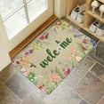 thumbnail image 4 of Floral Decor Door Mat Welcome Flowers Doormat Non Slip Colorful Farmhouse Entrance Reusable Home for Spring Decoration Front Door Mats Indoor Outdoor Rug 17" x 30", 4 of 6