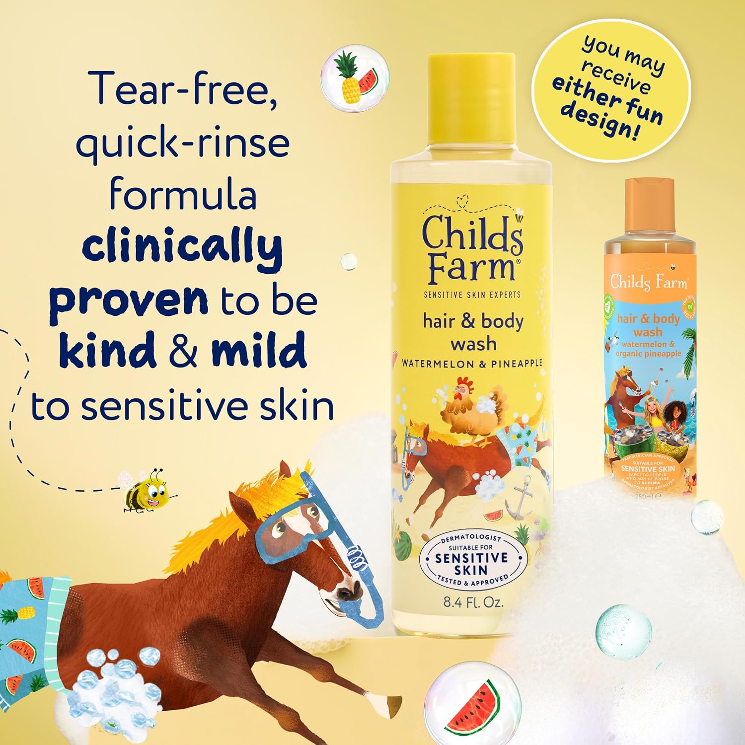 Childs Farm Hair & Body Wash, Watermelon & Pineapple photo 3
