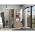 thumbnail image 2 of Closet Fontana Café Claro Y Blanco Virtual Muebles, 2 of 7