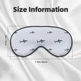 Eye Sleep Mask for Women Men Cartoon Cool Shark_A Adjustable Buckle