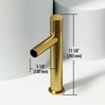 thumbnail image 4 of VIGO Ashford Single Handle Single-Hole Bathroom Vessel Faucet in Matte Brushed Gold, 4 of 12