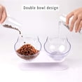 thumbnail image 4 of 1 Uds ortopédico antivómitos para mascotas con soporte elevado, comedero doble para gatos, plataforma inclinada de 15°, perfecto para gatos y perros pequeños JM, 4 of 5