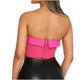 thumbnail image 4 of Nueva moda Sexy malla contraste Color hojas sueltas cuello Fishbone mujeres chaleco tubo superior Pompotops  hkajfhjk473876, 4 of 9
