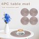 thumbnail image 1 of 38cm Tableware Placemat Non-Slip Insulated Mat Round Woven Placemat 4PCS, 1 of 5