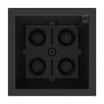thumbnail image 3 of Acadia 20” x 20” x 20” Square Black Self Watering Plastic Planter, 3 of 7