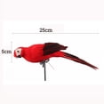 thumbnail image 3 of Sculptures & Statues Colorful Parrots Outdoor Garden Bird Model for Home and YardAccent, 3 of 3