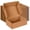 Brown-9 x 6 x 3 Inch (Pack of 25), variant on Brown 12 X 9 X 4 Inch (Pack of 20) Corrugated Cardboard Shipping Boxes
