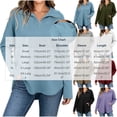 thumbnail image 3 of AloohaidyvioNo Boundaries Womens Half Zip Fleece Sweatshirts Fall Oversized Trendy Long Sleeve Casual Pullover Tops, 3 of 8