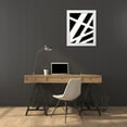 thumbnail image 3 of Alvarez, Genesis 12x14 White Modern Wood Framed Museum Art Print Titled - Lines I, 3 of 4