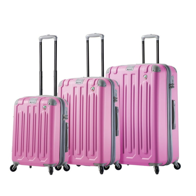 Mia Toro ITALY Gelato 3-piece Hardside Spinner Luggage Set Yellow