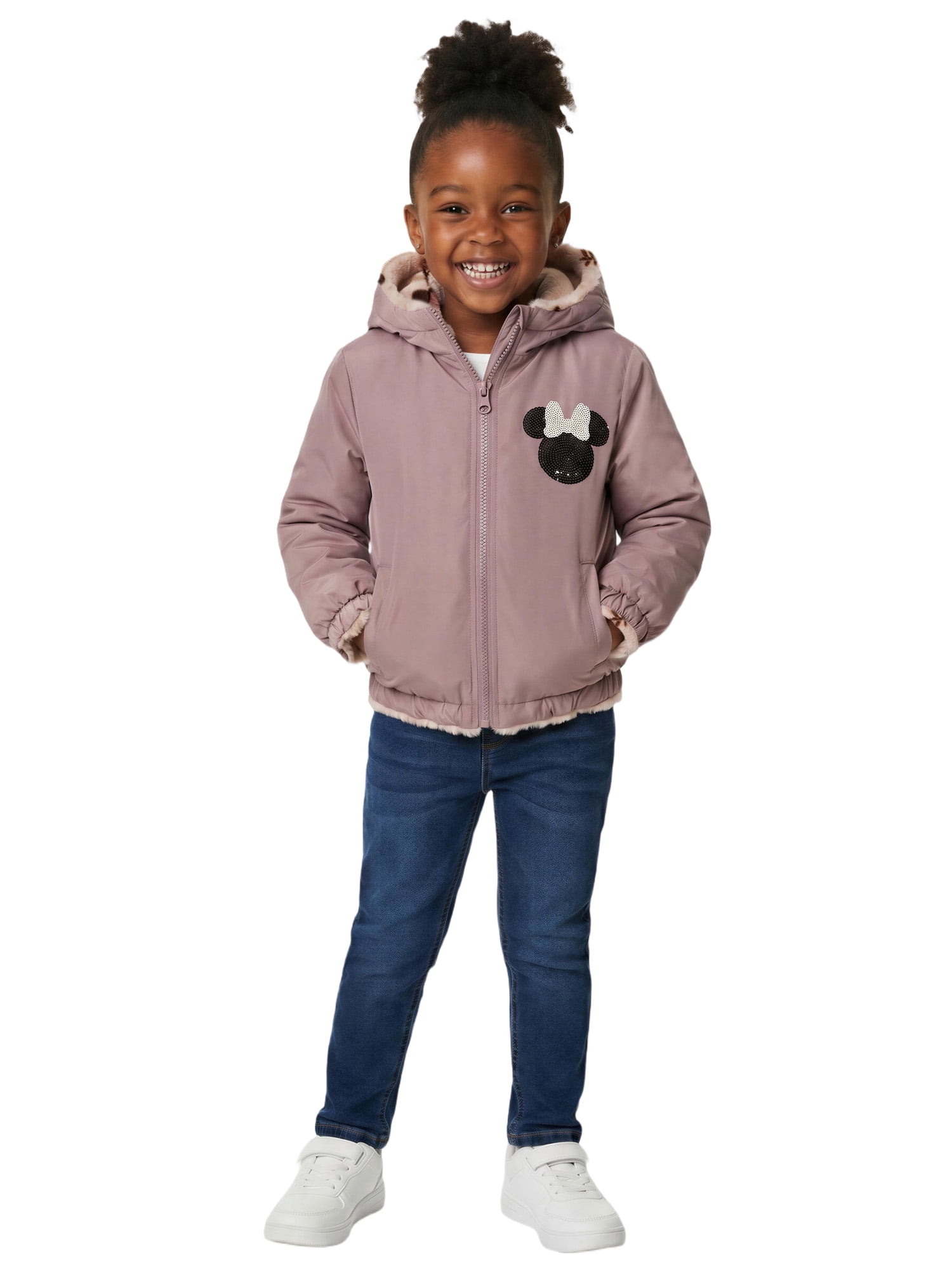 Minnie Mouse Toddler Girl Reversible Jacket, Sizes 2T-5T