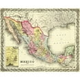 thumbnail image 3 of Colton 24x20 Black Modern Framed Museum Art Print Titled - Mexico - Colton 1856, 3 of 5