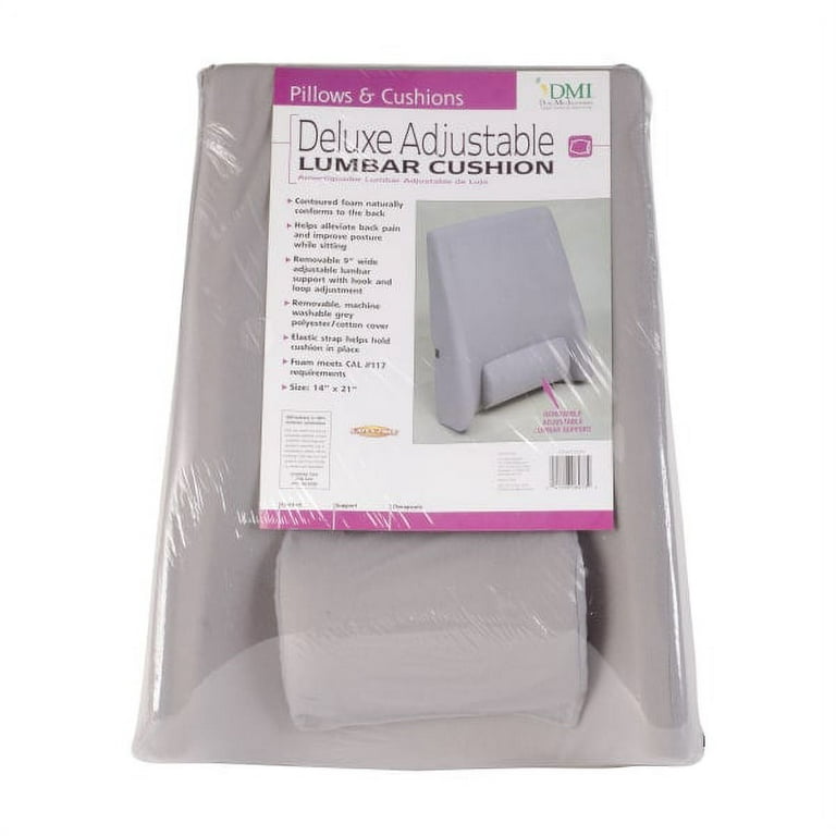 DMI Seat Cushion & Lumbar Support Pillow, Memory Foam, with Strap - Simply  Medical
