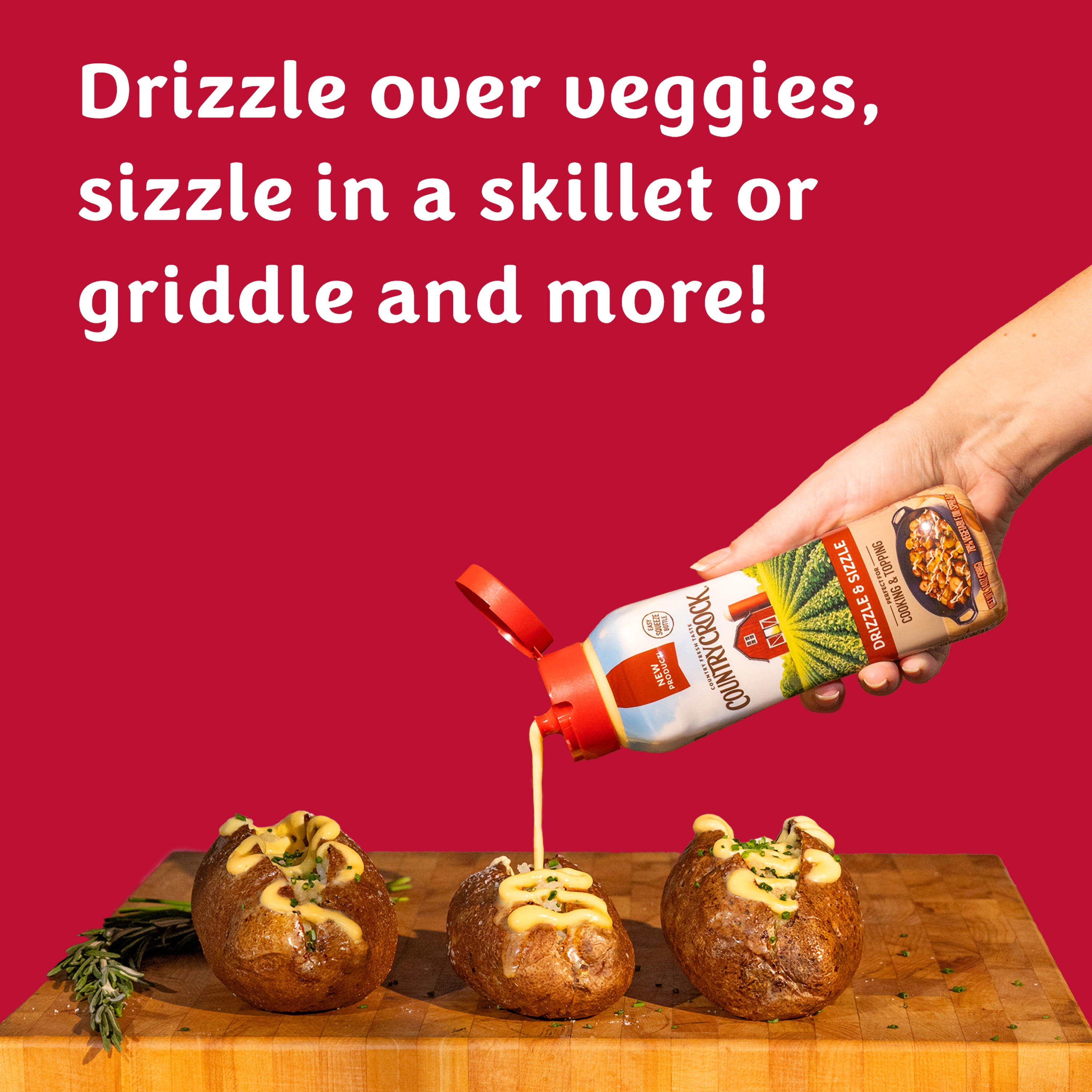 Country Crock Drizzle and Sizzle 14oz Bottle
