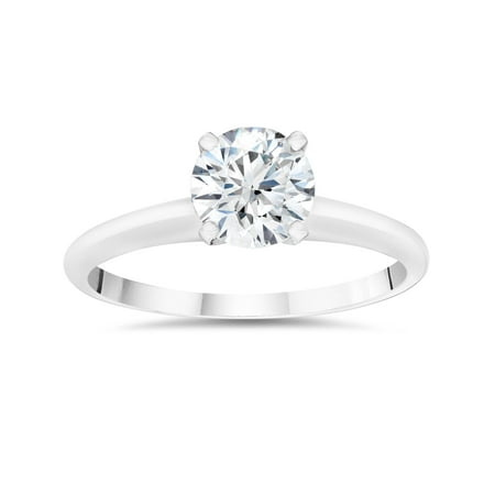 1ct Round Diamond Solitaire Engagement Ring (Clarity
