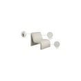thumbnail image 2 of Meridian Furniture Ivy Cream Velvet Accent Chair, 2 of 8