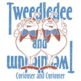 thumbnail image 2 of Men's Alice in Wonderland Tweedledee and Tweedledum Graphic Tee White Large, 2 of 5