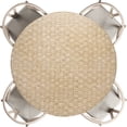 thumbnail image 1 of Round Table Cover, Round Fitted Tablecloth with Elastic Edge Picnic Table Cloth for Patio Dining Camping Outdoor Fits 45"-56", Light Brown, 1 of 6
