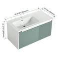 thumbnail image 2 of Rugerasy Modern Bathroom Vanity With Sink Combo Set Wall-Mounted Bathroom Vanity Cabinet Soft Close Door For Apartment Small Space, 2 of 9