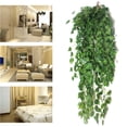 thumbnail image 2 of KingShop 2 Bunch 3ft Artificial Silk Strands Ivy Leaf Garland Plant Vine Foliage Decor Artificial Plants and Flower, 2 of 12