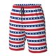 thumbnail image 4 of Balery American Patriotic Stars And Stripes Traje de Baño Estilo Hawaiano para Hombre, Shorts de Secado Rápido con Bolsillos-Large, 4 of 6
