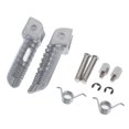 thumbnail image 2 of 1 par de estribos delanteros reposapiés mini pedales aptos para motocicletas Suzuki GSXR600 GSXR750 01-08 GSXR1000 01-07 (plateado) Macarena Pie del reposapiés delantero de la motocicleta, 2 of 8