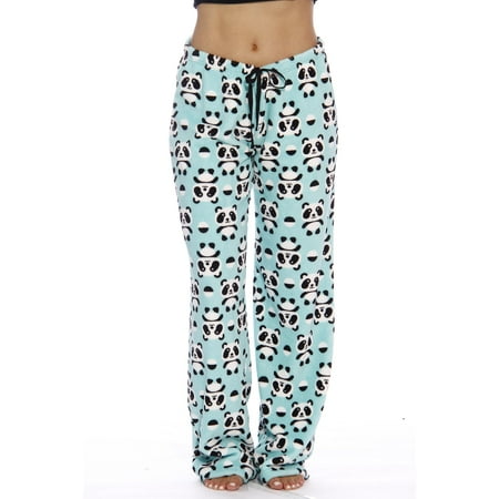 

Just Love Plush Pajama Pants for Women - Petite to Plus Size Sleepwear (Panda Jam 1X)