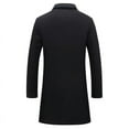 thumbnail image 3 of Mens Trench Coat Lapel Single Breasted Long Peacoat Overcoat_Gift Of G, 3 of 5
