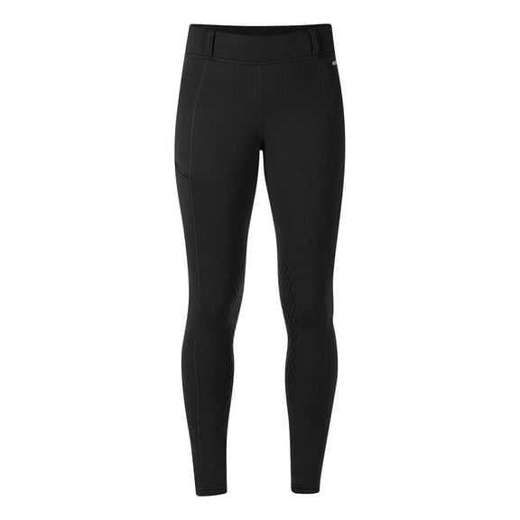 KERRITS Adult Female Power Stretch Knee Patch Pocket Tight, Color: Black, Size: XS (50252BLKXS)