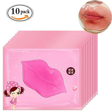 Pink Beauty Lip - Lips Membrane Moisturizing Lip Film Paste Lip Abundance Beauty Makeup Accessories Beauty Pink Collagen Lip Gel Mask Care Mask Membrane (10 piece)