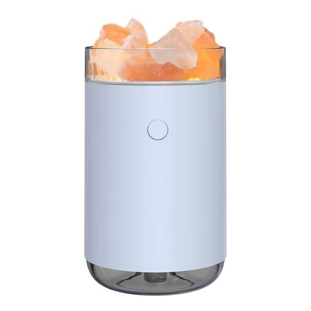 Amdohai Crystal Salt Stone Humidifier Colorful Light 260mL Mist Humidifier Portable
