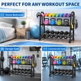 thumbnail image 5 of Gijjgole 3 Tier Adjustable Dumbbell Rack-Heavy-Duty 450LB Capacity Weight Storage Stand for Dumbbells, Space-Saving Weight Rack for Home Gym Organizer (Rack Only), 5 of 7