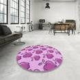 thumbnail image 3 of Ahgly Company Indoor Rectangle Patterned Pastel Purple Pink Area Rugs, 5' x 7', 3 of 6