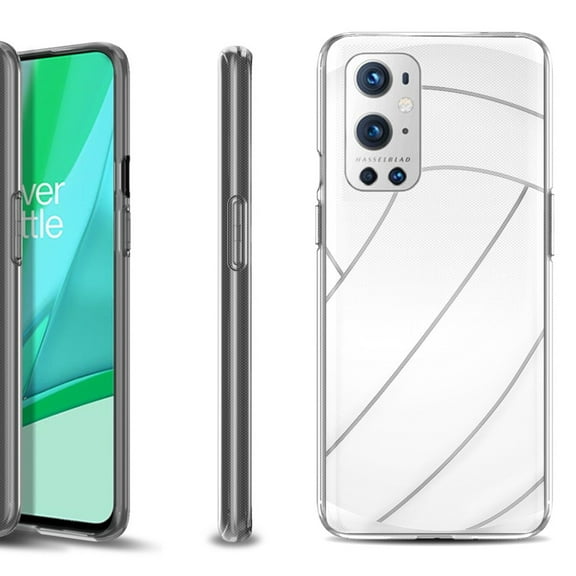 Slim-Fit Flexible TPU Gel Phone Case Compatible with OnePlus 9 PRO 5G, by OneToughShield ® - Volleyball