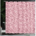 thumbnail image 3 of Ambesonne Vintage Shower Curtain, Classic Floral Swirls Print, 69"Wx70"L, Blush Magenta, 3 of 4