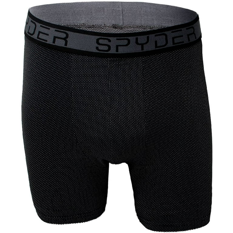 Spyder Performance Mesh Mens Boxer Briefs Sports 3 Pack for Men Black L 