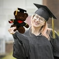 thumbnail image 2 of D-419 Red Doctor Bear Graduation Plush Doll Stuffed Toy Soft Material Gift For Grads Cuddly Companion With Cap Decoration Graduation Season Fun #4u92a, 2 of 8