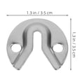thumbnail image 2 of DINHEAROM Picture Hanging Brackets Silver 20Pack 1.4X1.4X0.1In Iron Heavy Duty, 2 of 8