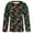 Dark Green, variant on Fiaer Christmas Jackets for Women Button down Funny Graphic Oversized Trendy Long Sleeve Loose Fit Crew Neck Xmas Tops Black XL
