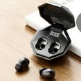 thumbnail image 2 of Mini True Wireless Earbuds Active Noise Cancelling Bluetooth 5.4 IPX5 Waterproof 40H Playtime Fast Charging Digital Display Low Latency Surround Sound In Ear Headphones(Black), 2 of 6