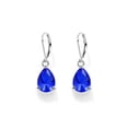 thumbnail image 4 of Drop Earrings For Women and Girls in Six Sparkling Colors, Blue, Red Green, White, Pink, Purple, 4 of 29