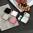 thumbnail image 3 of New Fashion Contact Lens Box ABS Plastic Square Mirror Lens Case Travel Container Holder Storage Soaking Box Case black, 3 of 6